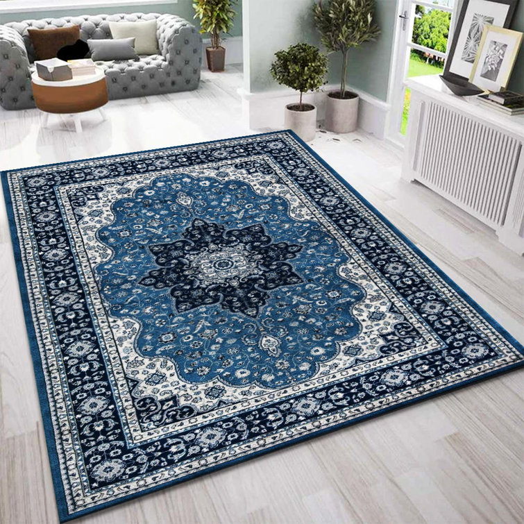 Ophelia & Co. Pyle Large Soft Blue Rug Wayfair.co.uk